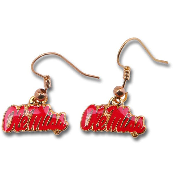 Ole Miss Dangler Earrings